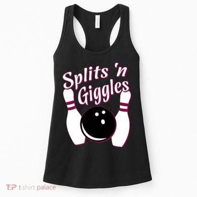 Funny Bowling Team Splits N Giggles Women's Tank Top