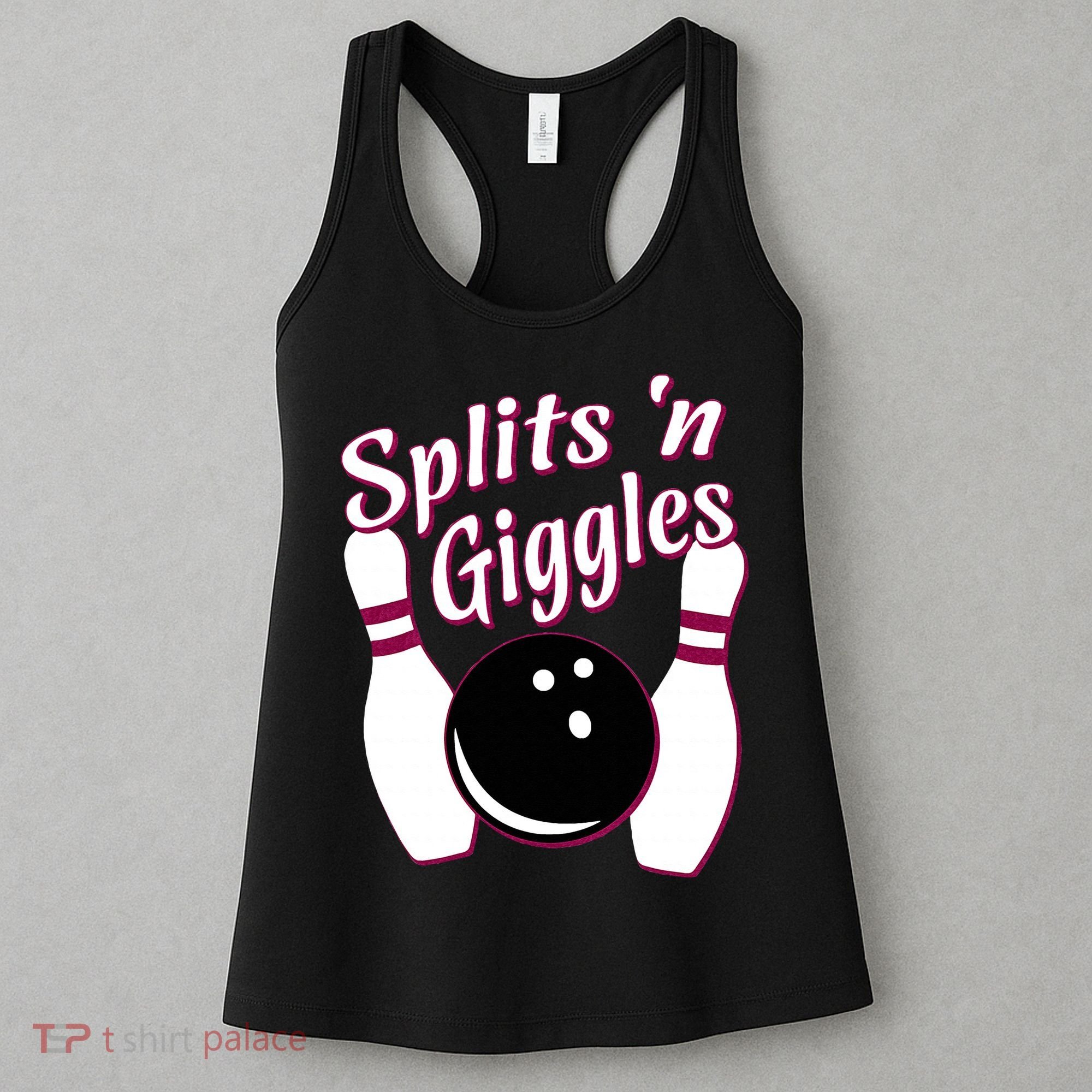 Funny Bowling Team Splits N Giggles Women's Tank Top