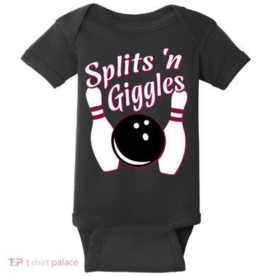 Funny Bowling Team Splits N Giggles Baby Bodysuit