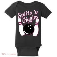 Funny Bowling Team Splits N Giggles Baby Bodysuit thumb 0