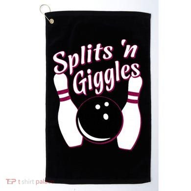 Funny Bowling Team Splits N Giggles Golf Towel