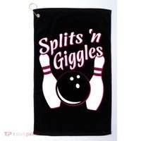 Funny Bowling Team Splits N Giggles Golf Towel thumb 0