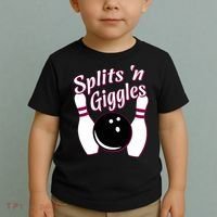 Funny Bowling Team Splits N Giggles Toddler T-Shirt thumb 2