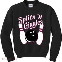 Funny Bowling Team Splits N Giggles Kids Sweatshirt thumb 0