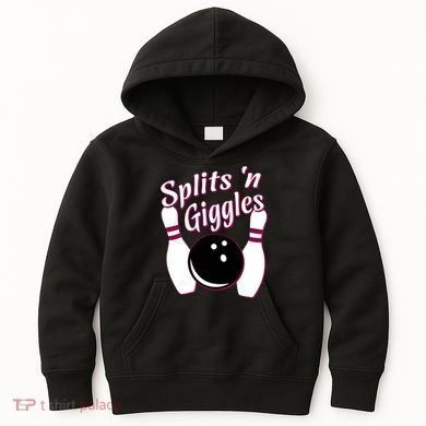 Funny Bowling Team Splits N Giggles Kids Hoodie