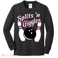 Funny Bowling Team Splits N Giggles Kids Long Sleeve Shirt thumb 0
