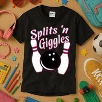 Funny Bowling Team Splits N Giggles Kids T-Shirt thumb 3