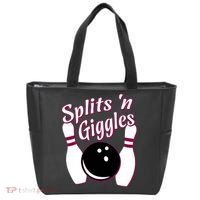 Funny Bowling Team Splits N Giggles Tote Bag thumb 0