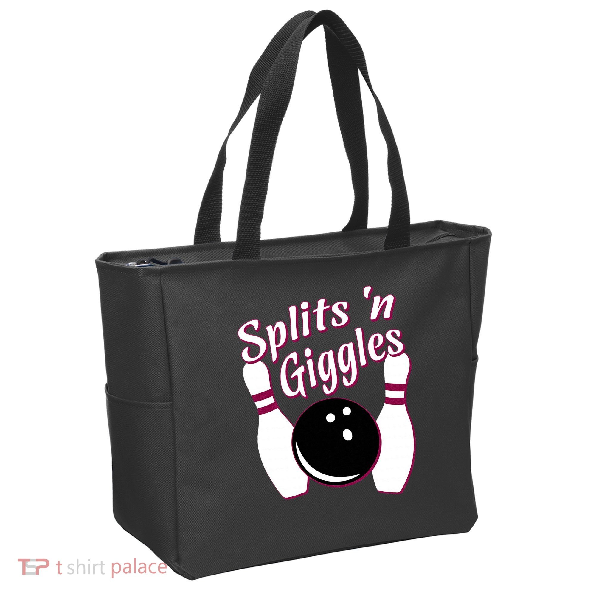 Funny Bowling Team Splits N Giggles Tote Bag