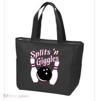 Funny Bowling Team Splits N Giggles Tote Bag thumb 3