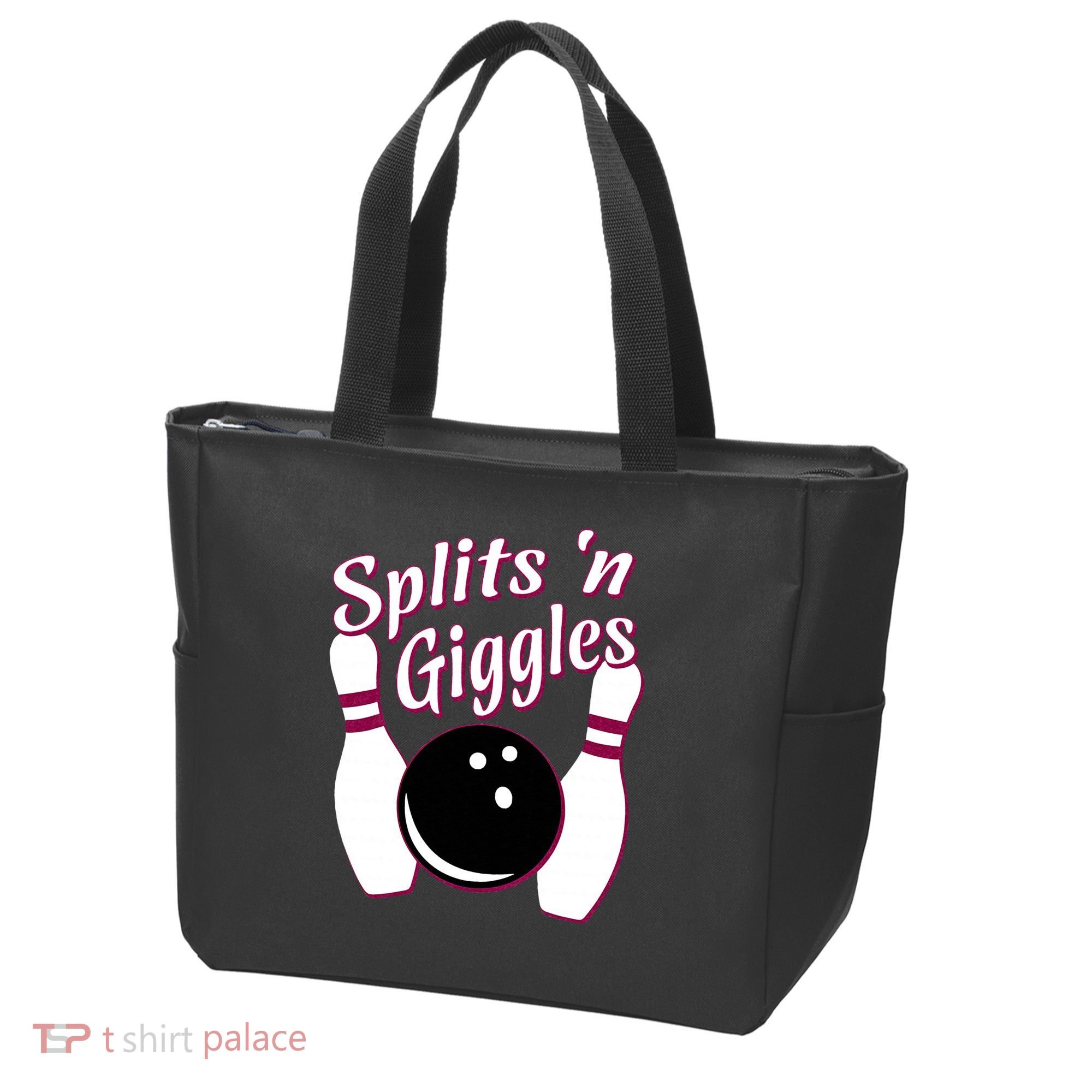 Funny Bowling Team Splits N Giggles Tote Bag