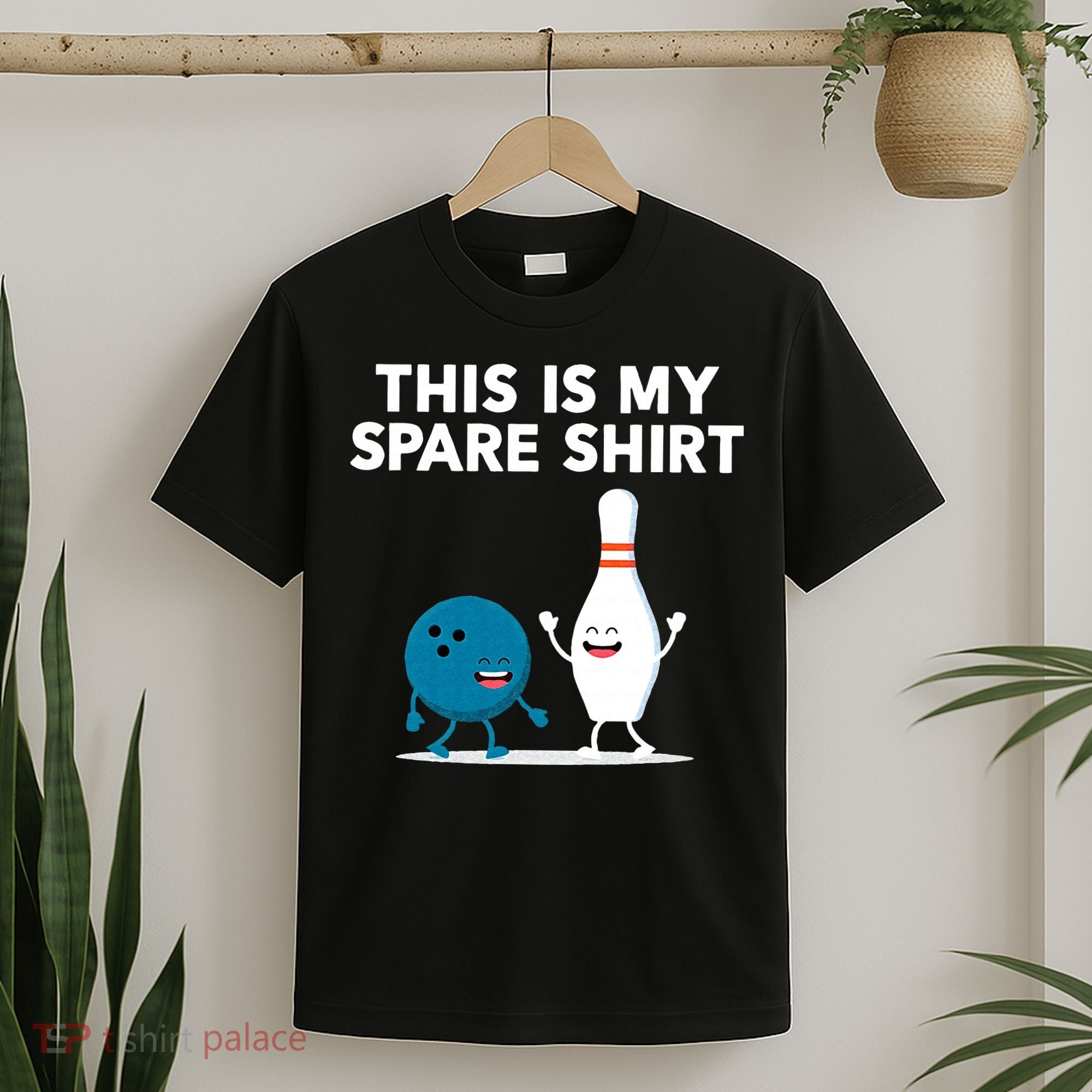 Funny Bowling Tee For Men Women & Spare T-Shirt
