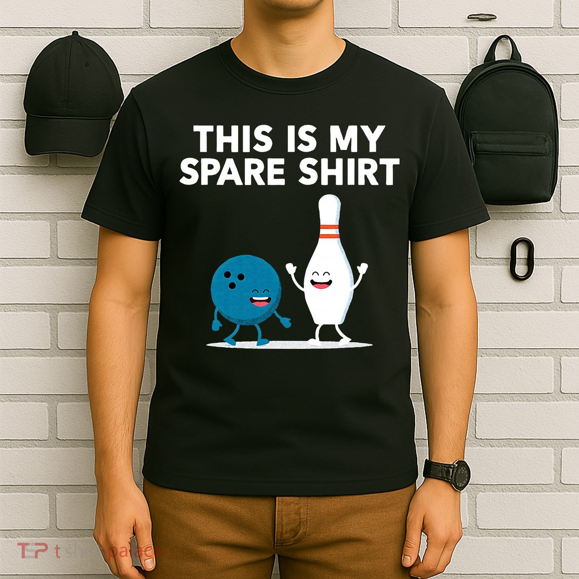 Funny Bowling Tee For Men Women & Spare T-Shirt