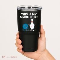 Funny Bowling Tee For Men Women & Spare Tumbler thumb 2