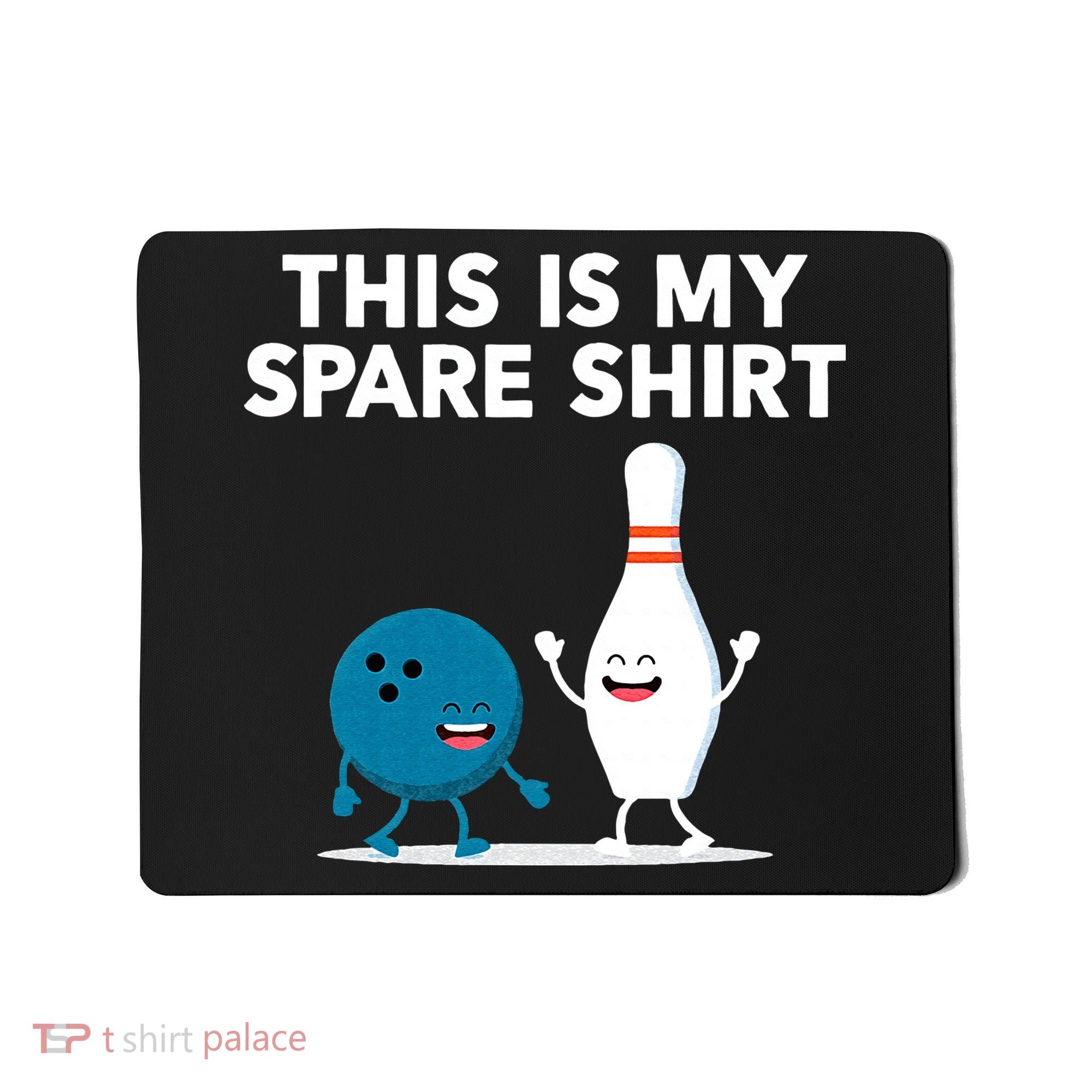 Funny Bowling Tee For Men Women & Spare Mousepad
