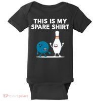 Funny Bowling Tee For Men Women & Spare Baby Bodysuit thumb 0