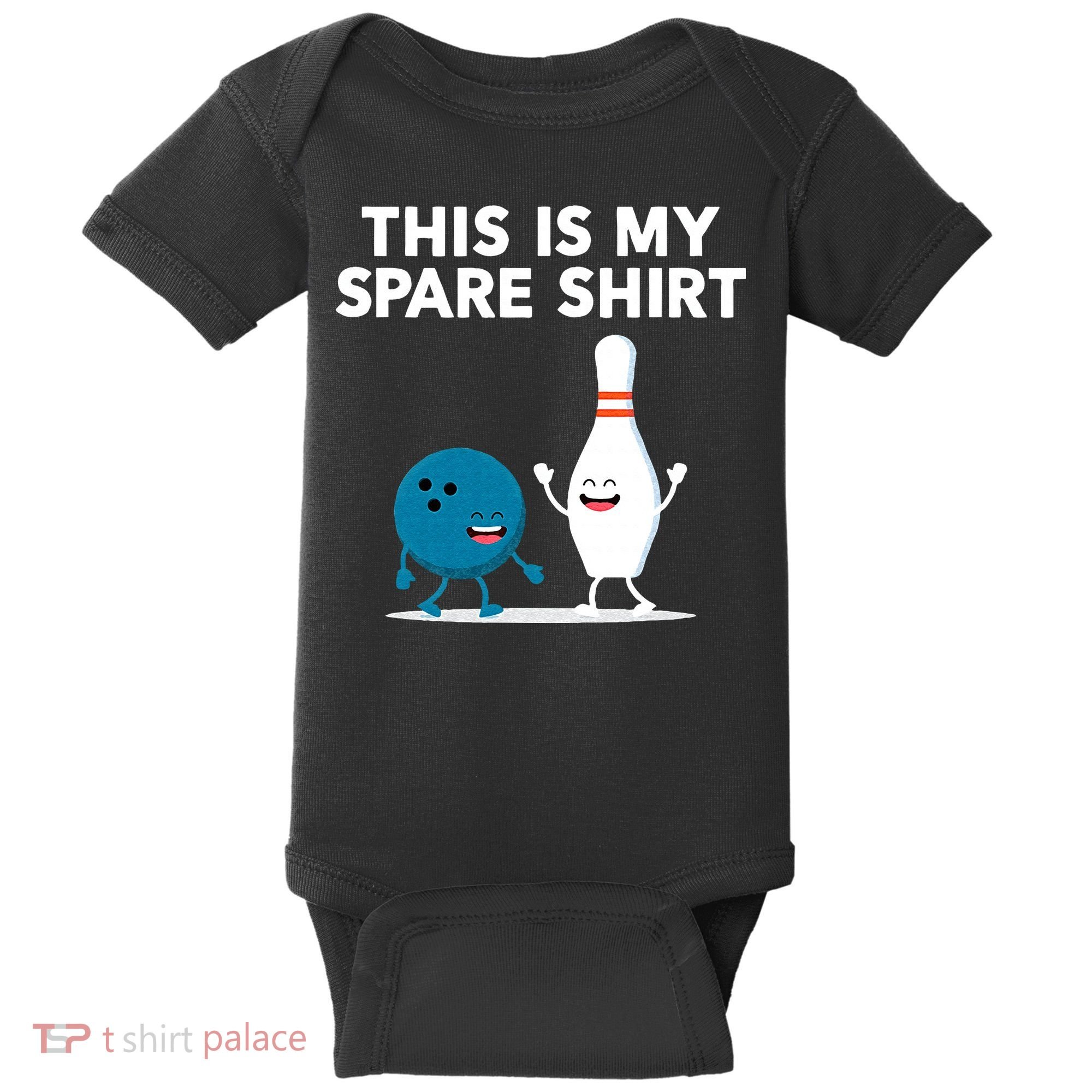 Funny Bowling Tee For Men Women & Spare Baby Bodysuit