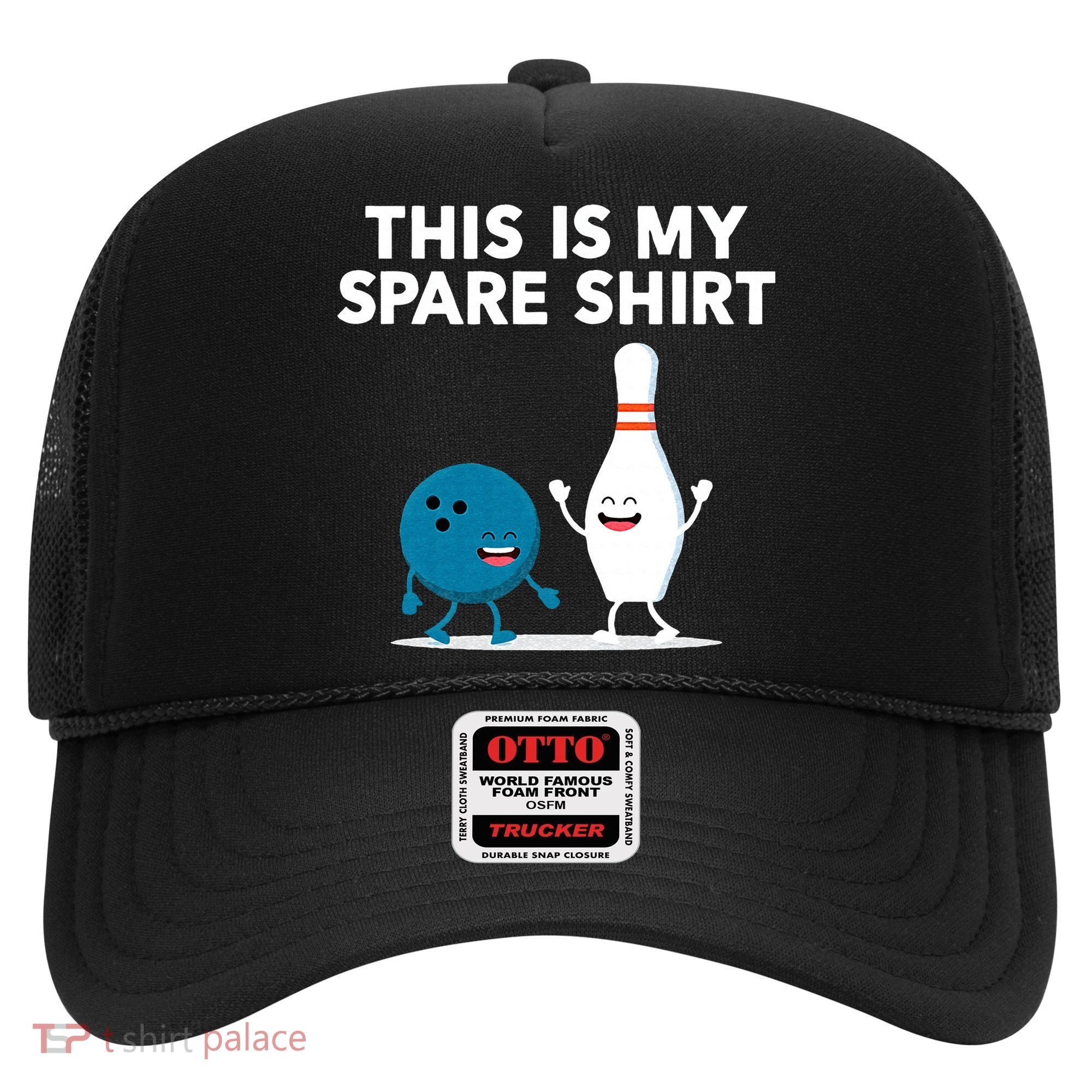 Funny Bowling Tee For Men Women & Spare Hat