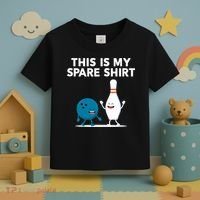 Funny Bowling Tee For Men Women & Spare Toddler T-Shirt thumb 3