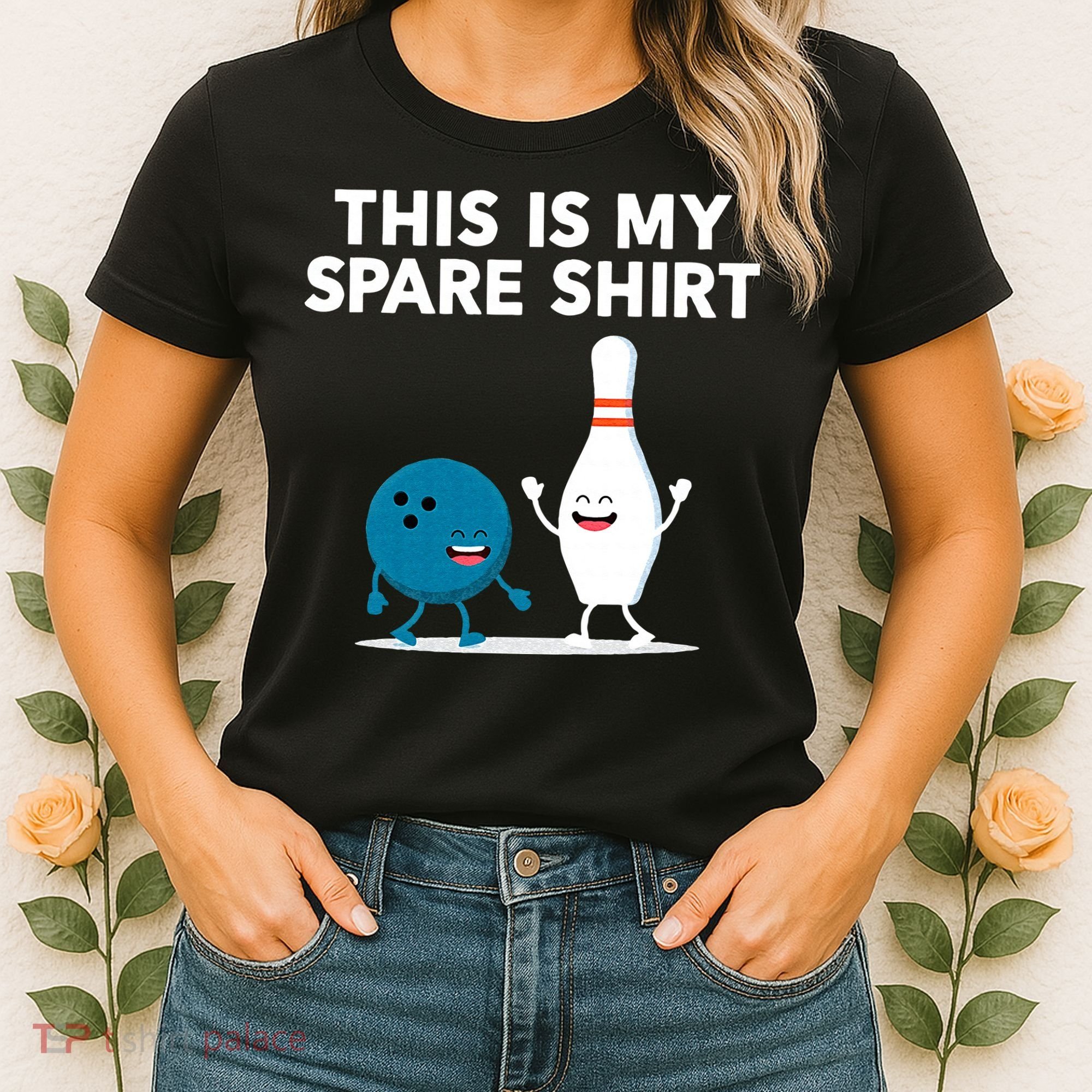 Funny Bowling Tee For Men Women & Spare Women's T-Shirt