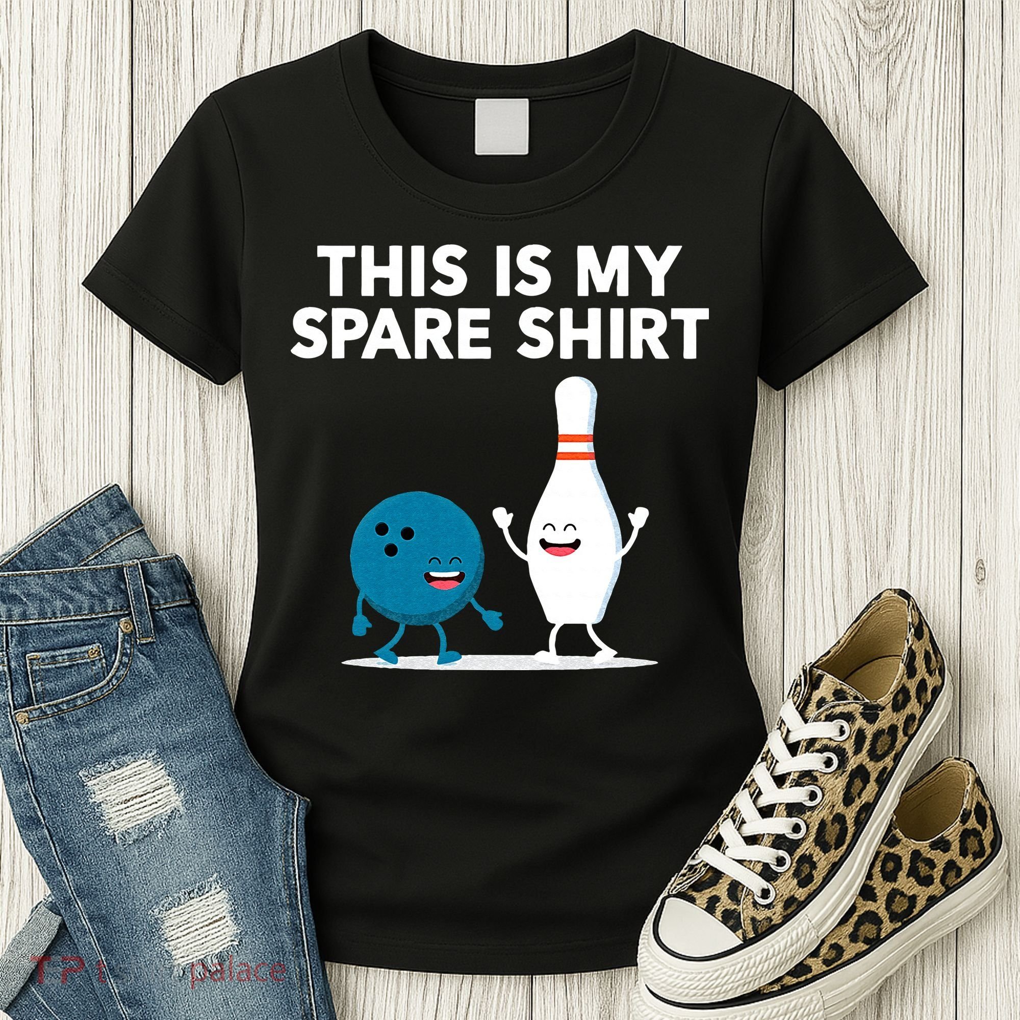 Funny Bowling Tee For Men Women & Spare Women's T-Shirt
