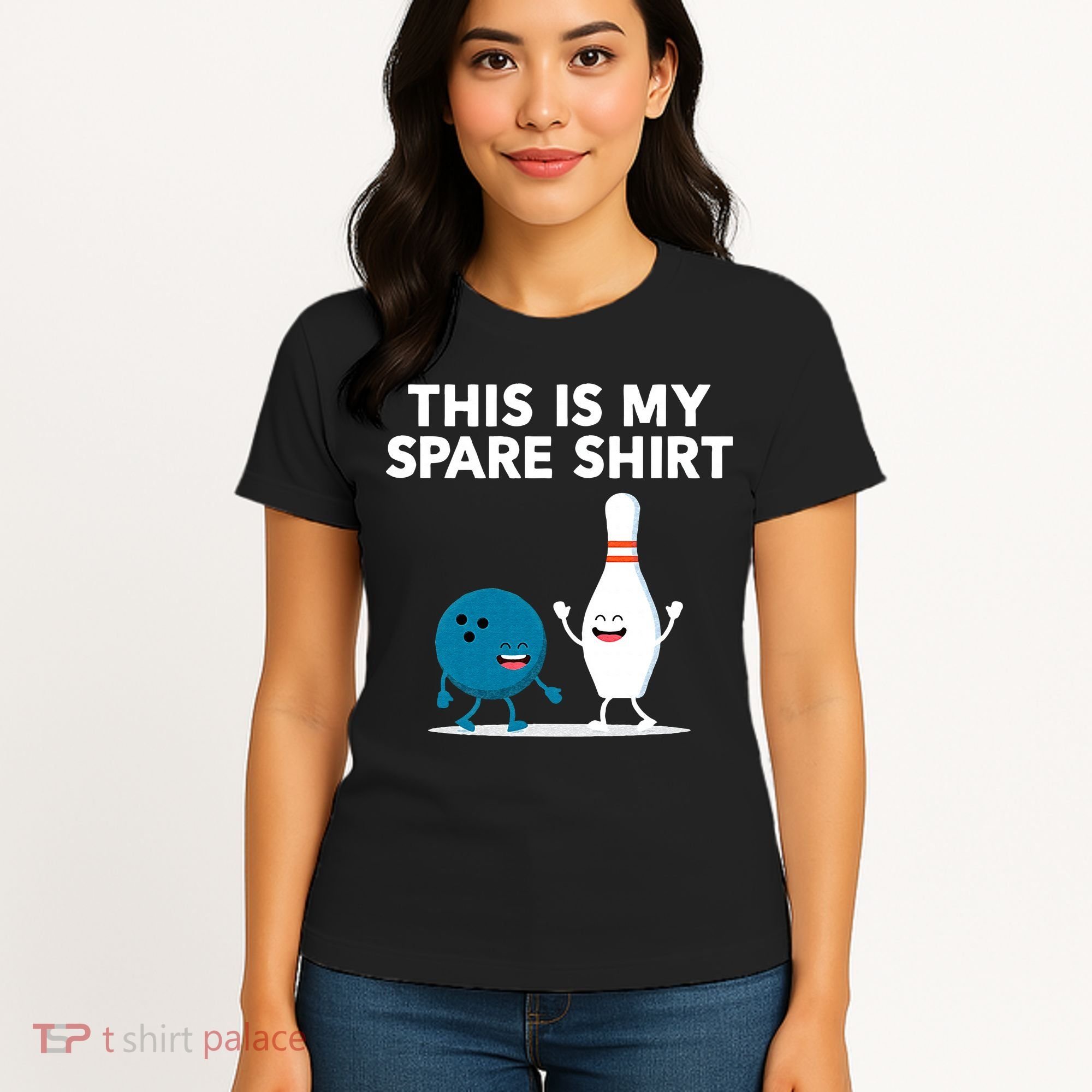 Funny Bowling Tee For Men Women & Spare Women's T-Shirt