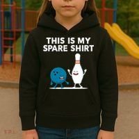 Funny Bowling Tee For Men Women & Spare Kids Hoodie thumb 3
