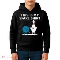 Funny Bowling Tee For Men Women & Spare Kids Hoodie thumb 4