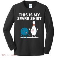 Funny Bowling Tee For Men Women & Spare Kids Long Sleeve Shirt thumb 0