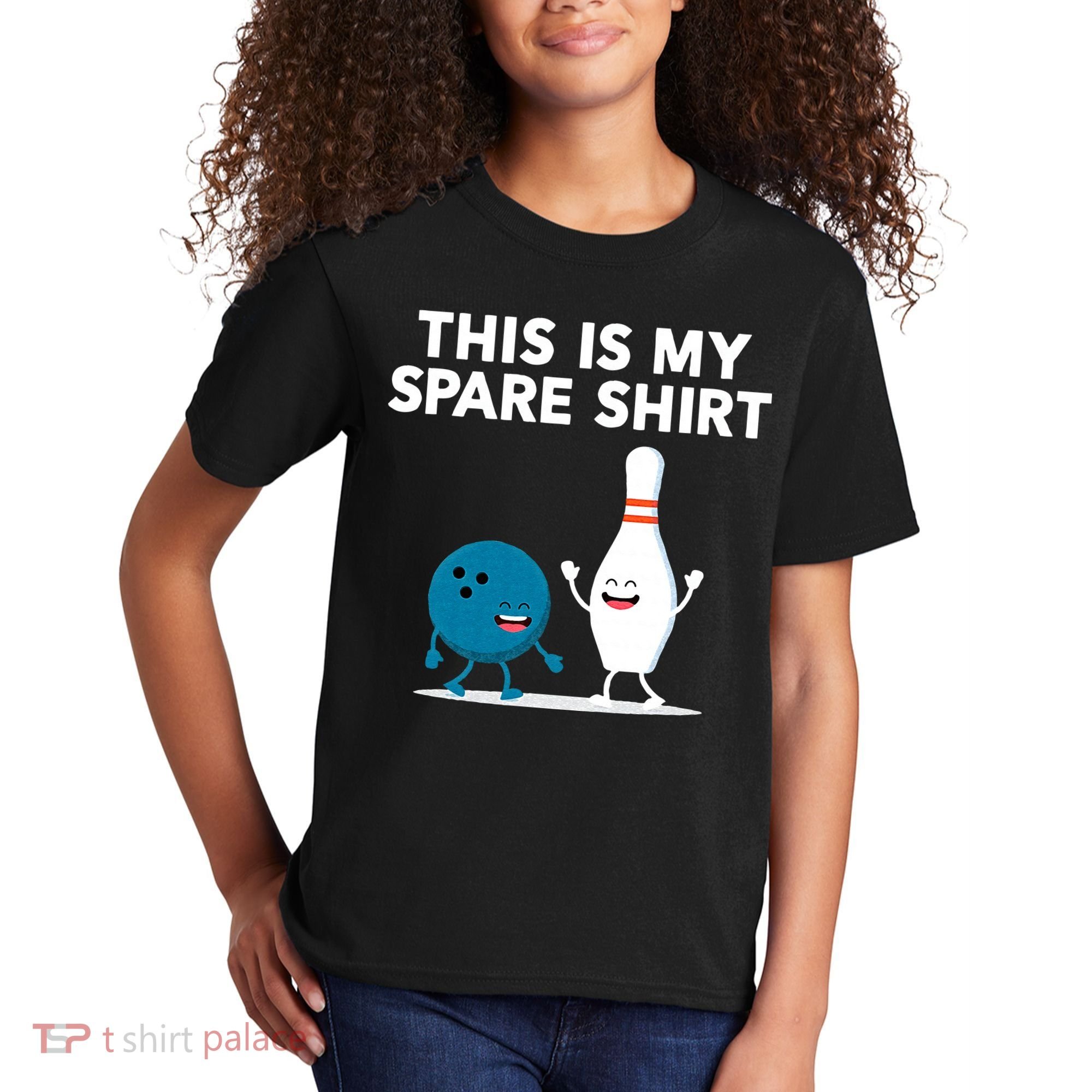 Funny Bowling Tee For Men Women & Spare Kids T-Shirt