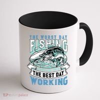 Fishing Better Than Working Coffee Mug thumb 1