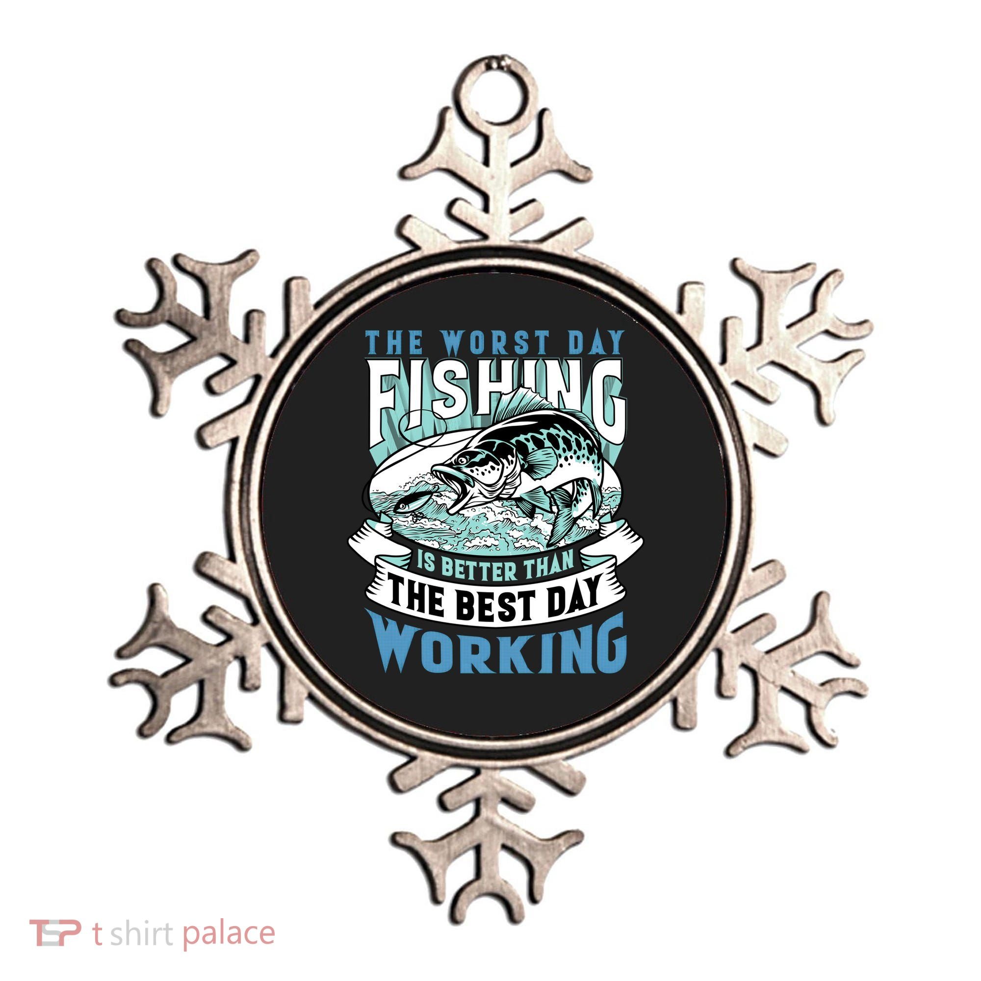 Fishing Better Than Working Ornament