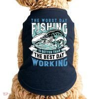 Fishing Better Than Working Doggie Tank thumb 0