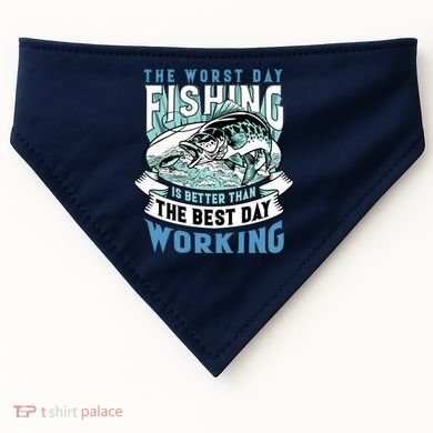 Fishing Better Than Working USA-Made Doggie Bandana