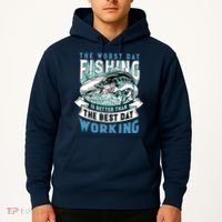 Fishing Better Than Working Hoodie thumb 2