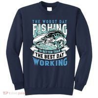 Fishing Better Than Working Sweatshirt thumb 0