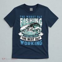 Fishing Better Than Working T-Shirt thumb 5