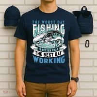 Fishing Better Than Working T-Shirt thumb 6