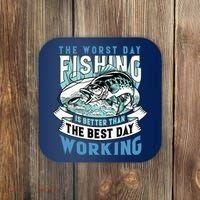 Fishing Better Than Working Coaster thumb 0