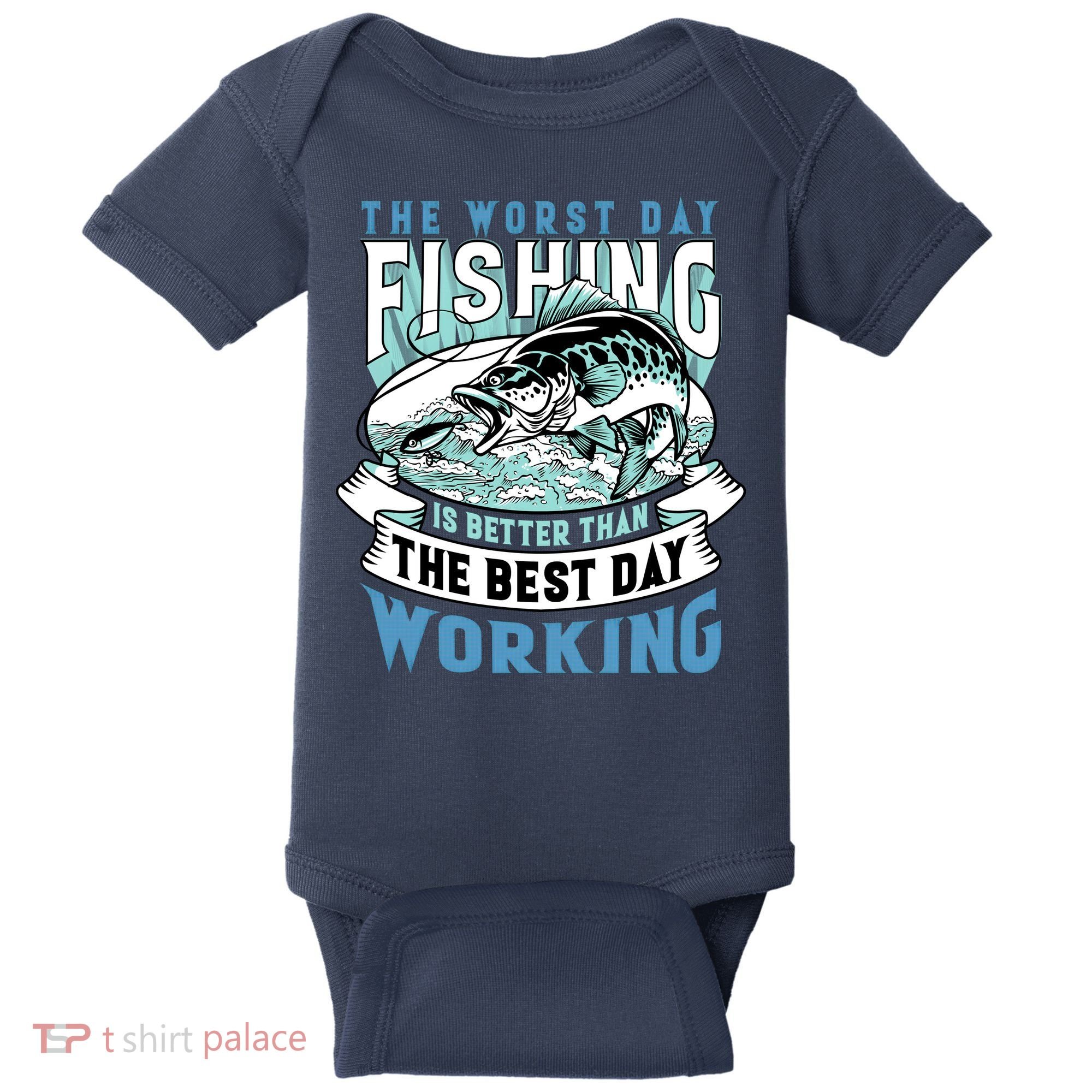 Fishing Better Than Working Baby Bodysuit
