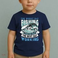 Fishing Better Than Working Toddler T-Shirt thumb 2
