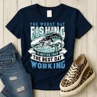Fishing Better Than Working Women's T-Shirt thumb 3