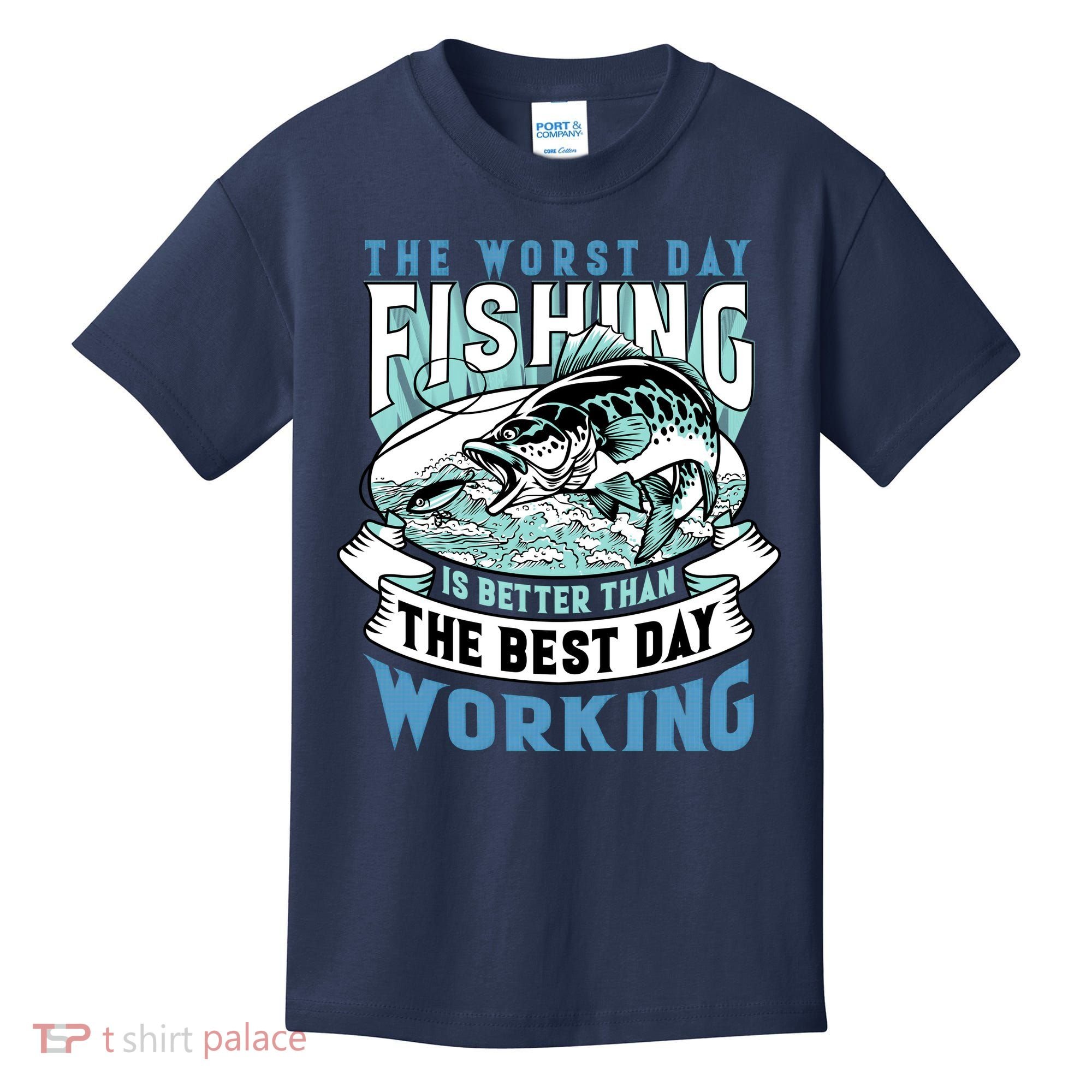 Fishing Better Than Working Kids T-Shirt