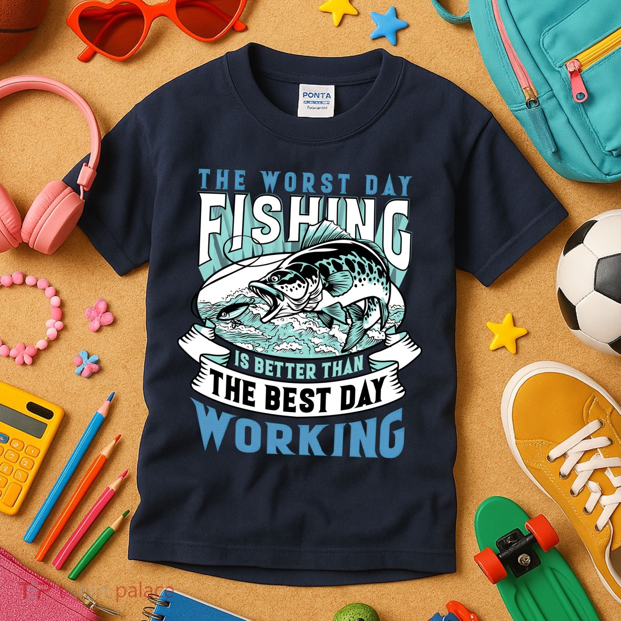 Fishing Better Than Working Kids T-Shirt