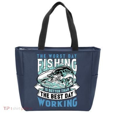 Fishing Better Than Working Tote Bag