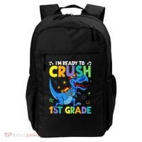 Funny Back To School I'm Ready To Crush 1st Grade Dinosaur Backpack thumb 0