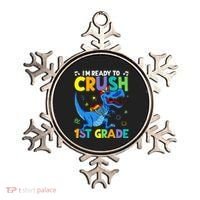 Funny Back To School I'm Ready To Crush 1st Grade Dinosaur Ornament thumb 0