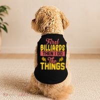 First Billiards Then I Do Thing Billiards Dad Gift For Father's Day Doggie Tank thumb 2