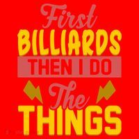 First Billiards Then I Do Thing Billiards Dad Gift For Father's Day Santa Hat thumb 1