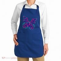 Flower Butterfly Thyroid Cancer Awareness Ribbon Funny Gift Great Gift Apron thumb 2